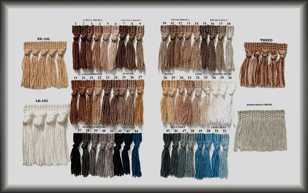 Domestic rug fringe for oriental rugs